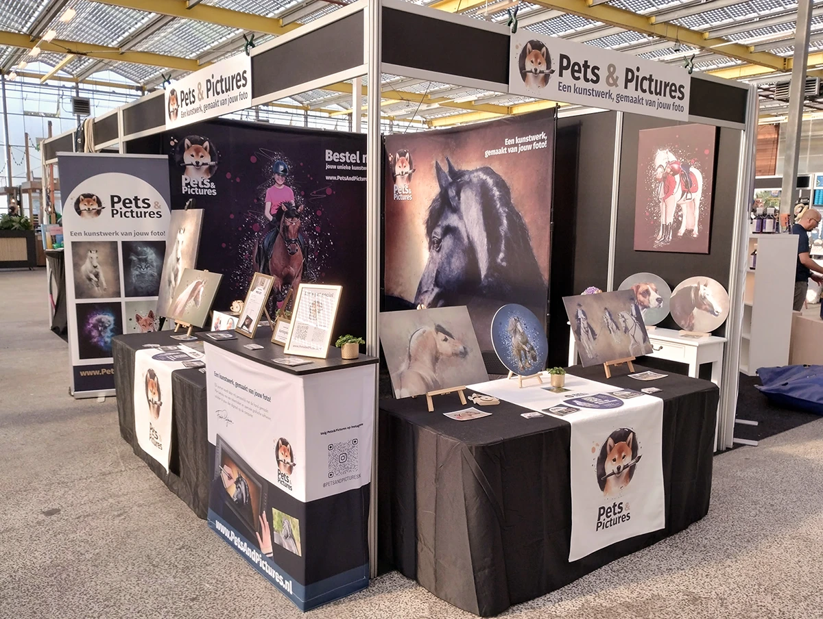 Stand van Pets & Pictures tijdens Horse Event 2024