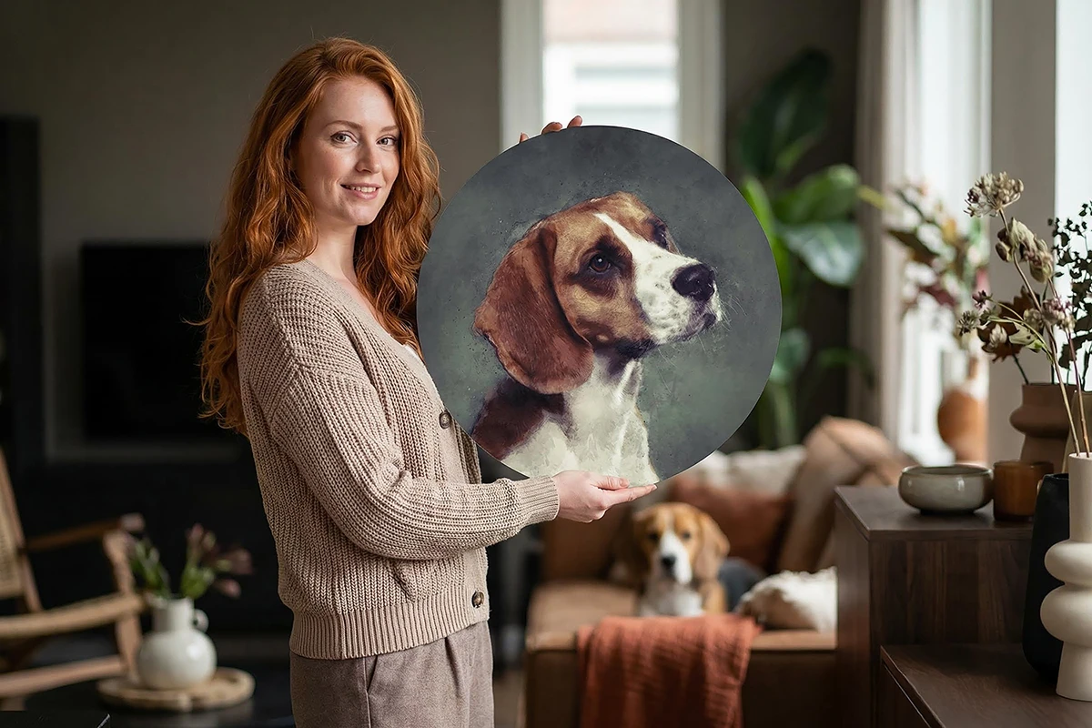 Een bijzonder, handgetekend portret van je huisdier door Pets & Pictures.