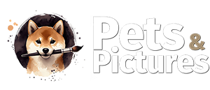 Pets & Pictures - Handgetekende dierenportretten - Logo